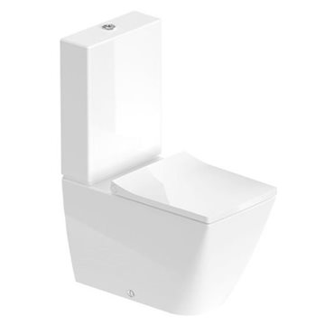 Duravit Viu underdel til gulvtoilet med åben skylle-rand og universallås